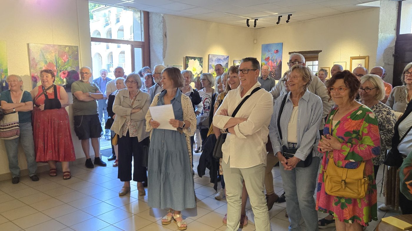 Le public au vernissage